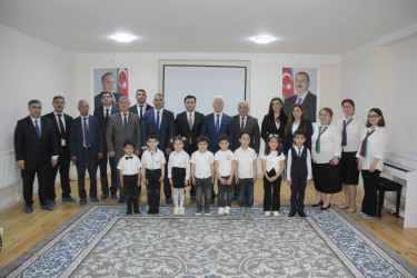 Rafiq Cəlilov əsaslı təmirdən sonra istifadəyə verilən bağçanın açılışında iştirak edib