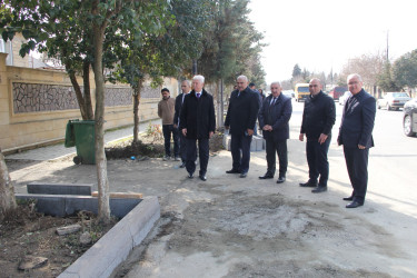“Şəhərsalma və Memarlıq İli” çərçivəsində Cəlilabad rayonunda abadlıq işləri davam edir
