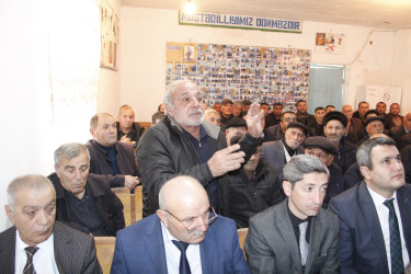 Rafiq Cəlilov növbəti səyyar qəbul-görüşünü Şabanlı kənd sakinləri ilə keçirmişdir