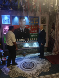 Vətən müharibəsində adını tarixə yazdıran şəhid Mahir Paşayevin ailəsi ziyarət olunub