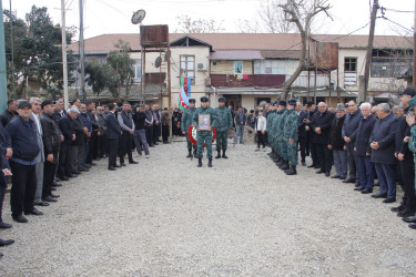 Cəlilabadda şəhid Quliyev Mahir Abuzər oğlu ilə vida mərasimi keçirilib