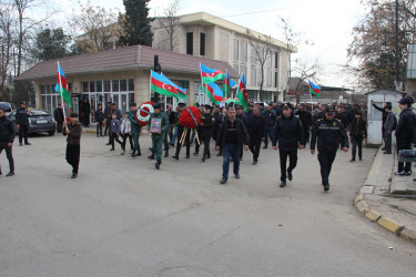 Cəlilabadda şəhid Quliyev Mahir Abuzər oğlu ilə vida mərasimi keçirilib