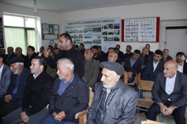 Rafiq Cəlilov Məşədilər kənd sakinləri ilə səyyar qəbul-görüş keçirib