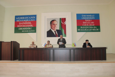 Cəlilabad rayonunda yanğın təhlükəsizliyi ilə bağlı görülmüş işlər və qarşıda duran vəzifələr barədə müşavirə keçirilmişdir