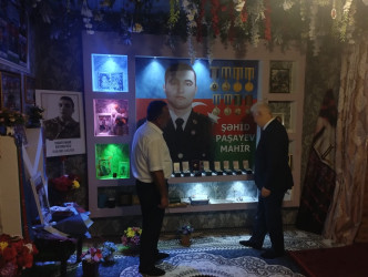 Vətən müharibəsində adını tarixə yazdıran şəhid Mahir Paşayevin ailəsi ziyarət olunub