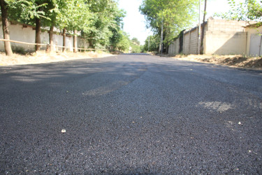 Cəlilabad şəhəri 20 Yanvar küçəsinə asfalt örtüyü çəkilib