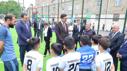“Şəhərsalma və Memarlıq İli” çərçivəsində Cəlilabad şəhərində növbəti “Sağlam məhəllə” idman zonasının açılış mərasimi keçirilib