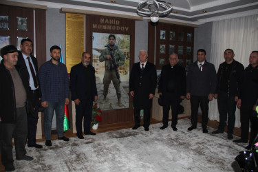 Rafiq Cəlilov şəhid ailəsini ziyarət edib və kənd yollarına baxış keçirib