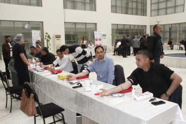 “Talassemiyasız həyat naminə” proqramı çərçivəsində qanvermə aksiyası keçirilib