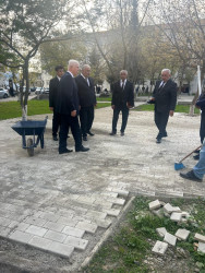 Rafiq Cəlilov Cəlilabad şəhərində aparılan abadlıq-quruculuq işlərinə baxış keçirib