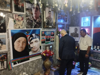 Vətən müharibəsində adını tarixə yazdıran şəhid Mahir Paşayevin ailəsi ziyarət olunub