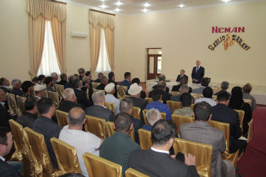 Rafiq Cəlilov Ağdaş kəndində növbəti səyyar qəbul-görüş keçirib
