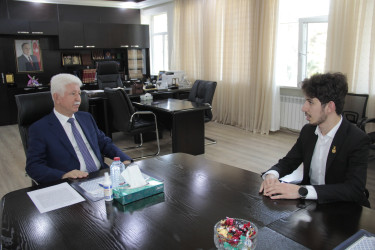 Rafiq Cəlilov Prezident mükafatçısı Nihat Abdullayev ilə görüş keçirmişdir