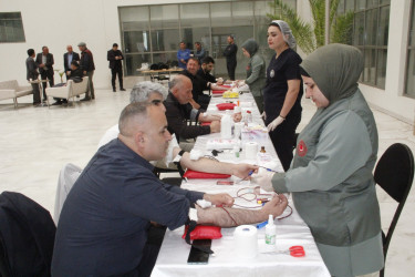 “Talassemiyasız həyat naminə” proqramı çərçivəsində qanvermə aksiyası keçirilib