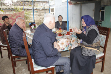 Rafiq Cəlilov Kazımabad kəndində şəhid məzarlarını və şəhid ailələrini ziyarət edib