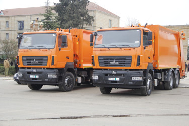 Cəlilabadda Kommunal Müəssisələr Kombinatına yeni texnikalar verilib